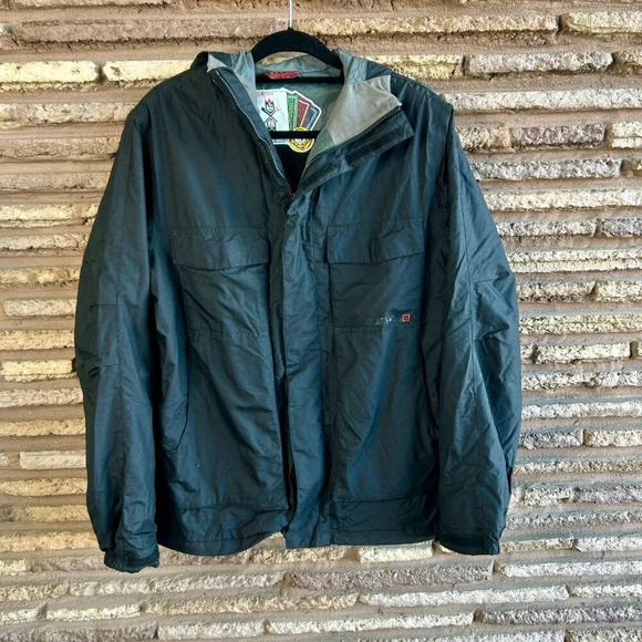 Burton Men's Dry Ride Black Snowboard Ski Jacket Hooded Size Medium - Picture 12 of 12